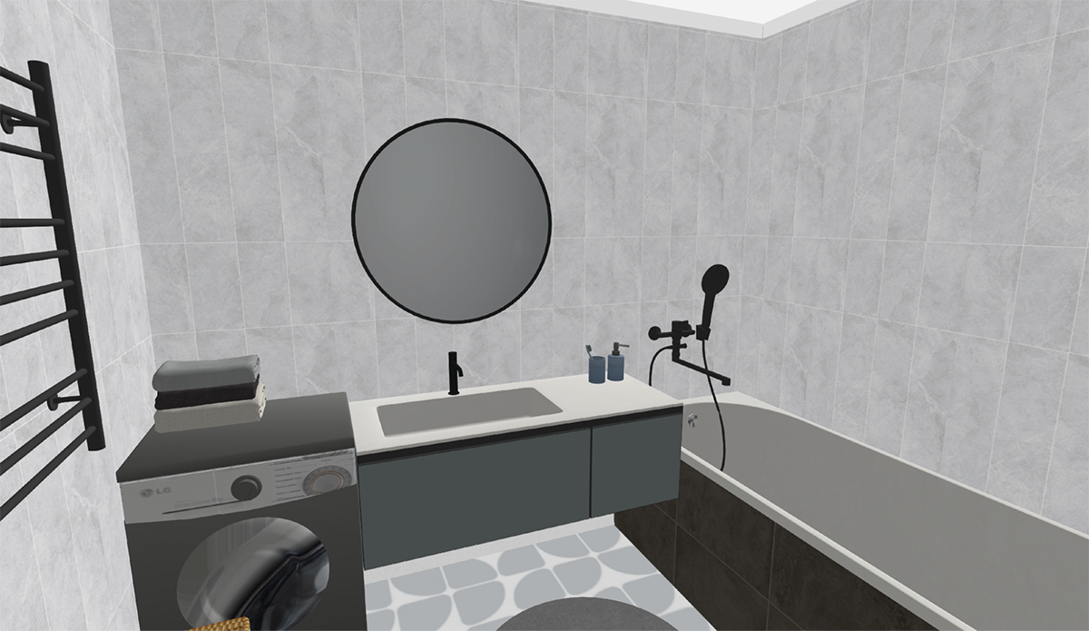 Ванная комната в стиле минимализм